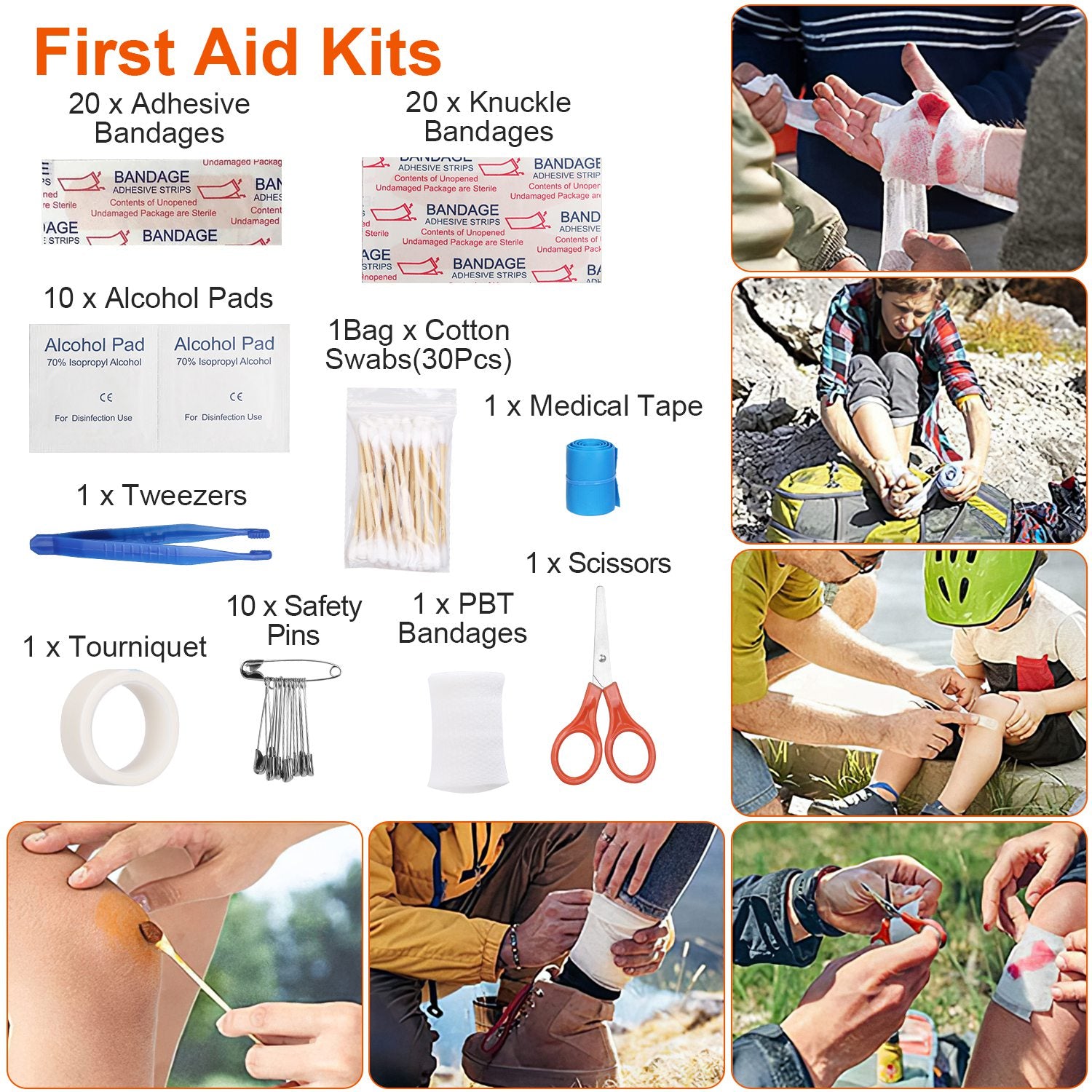 121Pcs Per Set Survival Kits Professional Emergency Survival Gear Tactical First Aid Kit Supplies For Outdoor Adventure Camping Hiking