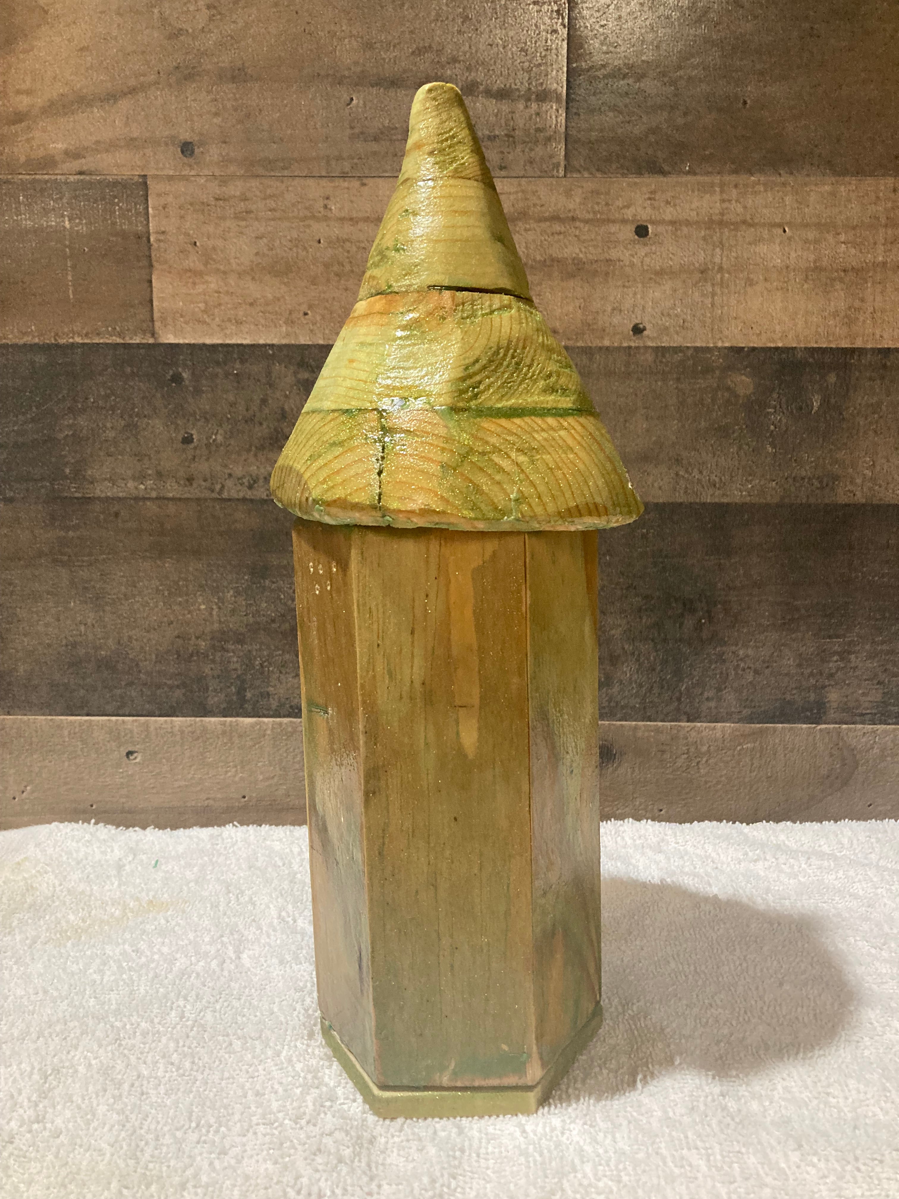 hexagonal shaped bird house