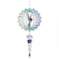 Hummingbird Wind Chimes Crystal Sun Catcher Stained Garden Decoration