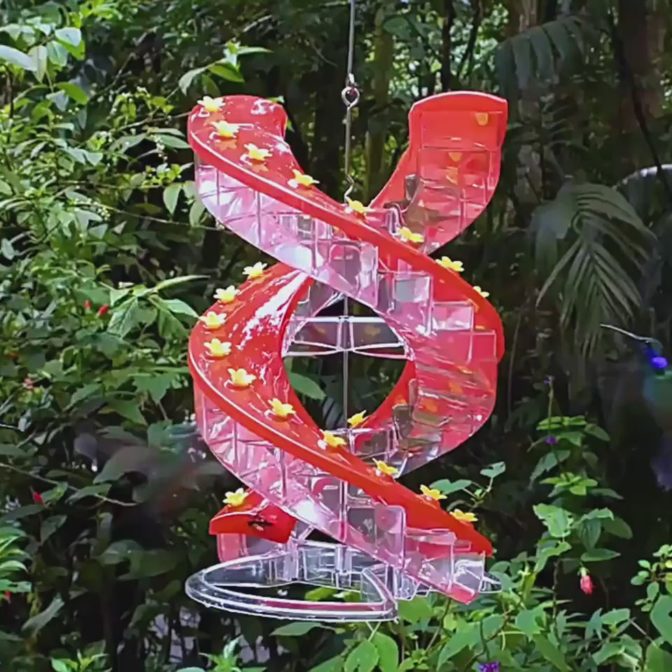 spiral hummingbird feeder